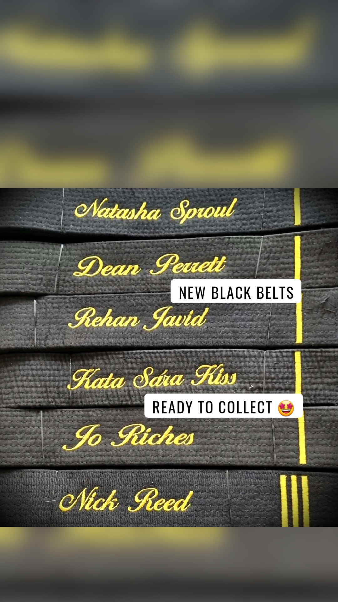 ready to collect 🤩 New Black Belts